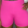 hot pink buttery soft short shorts.