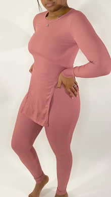  pink leggings set. pink matching set. pink ribbed leggings set. date night outfit. valentine's day outfit.